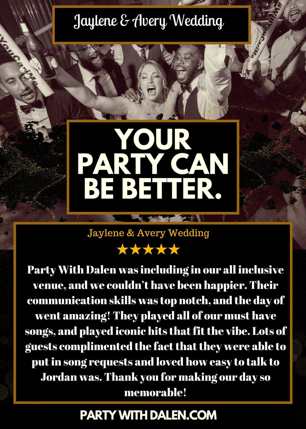Client review 2 for Party With Dalen