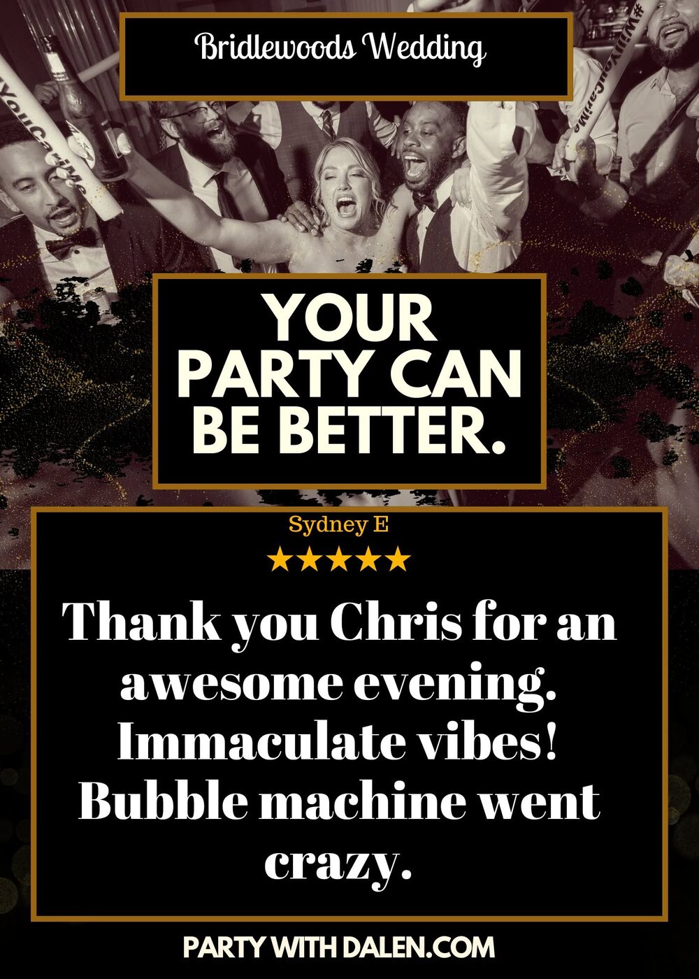 Client review 4 for Party With Dalen