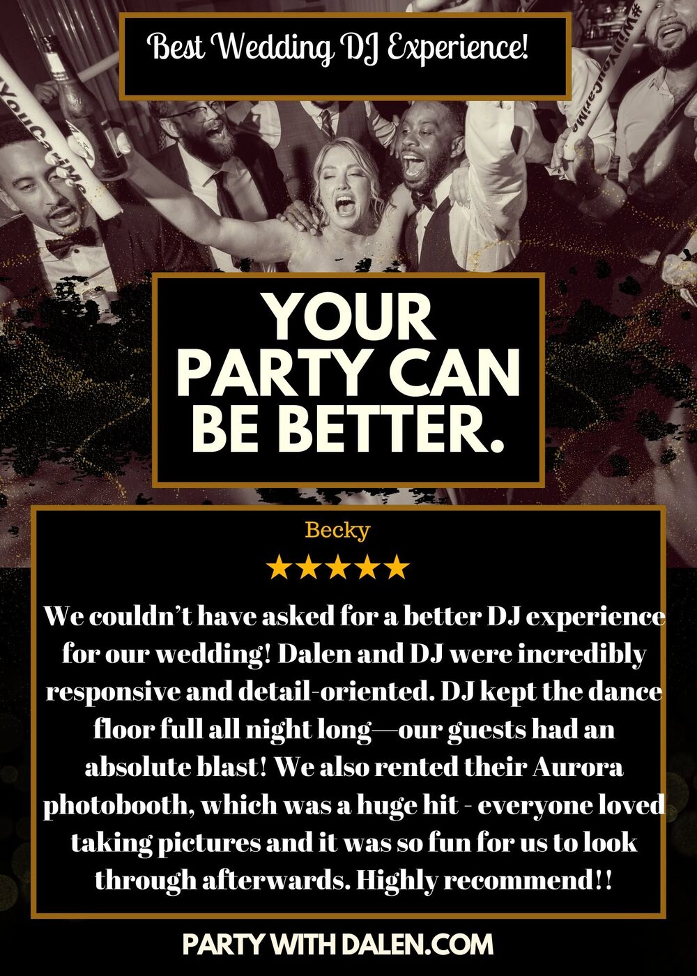Client review 1 for Party With Dalen